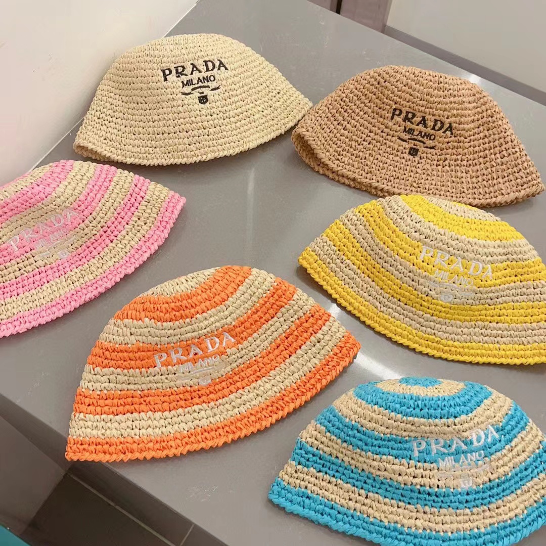 PR4DA 刺繍ストローバケットハット【 50％割引+送料無料】