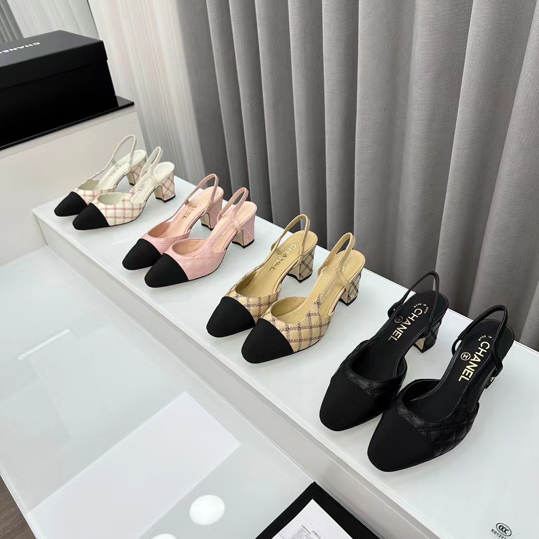 CHANE1 高品質slingback  ハイヒール【50％割引+送料無料】