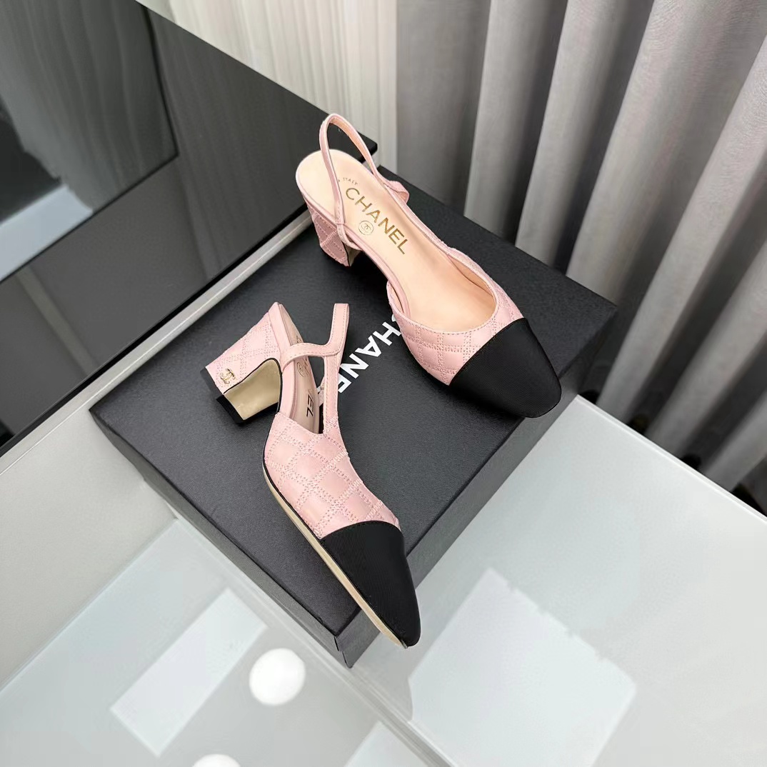 CHANE1 高品質slingback  ハイヒール【50％割引+送料無料】