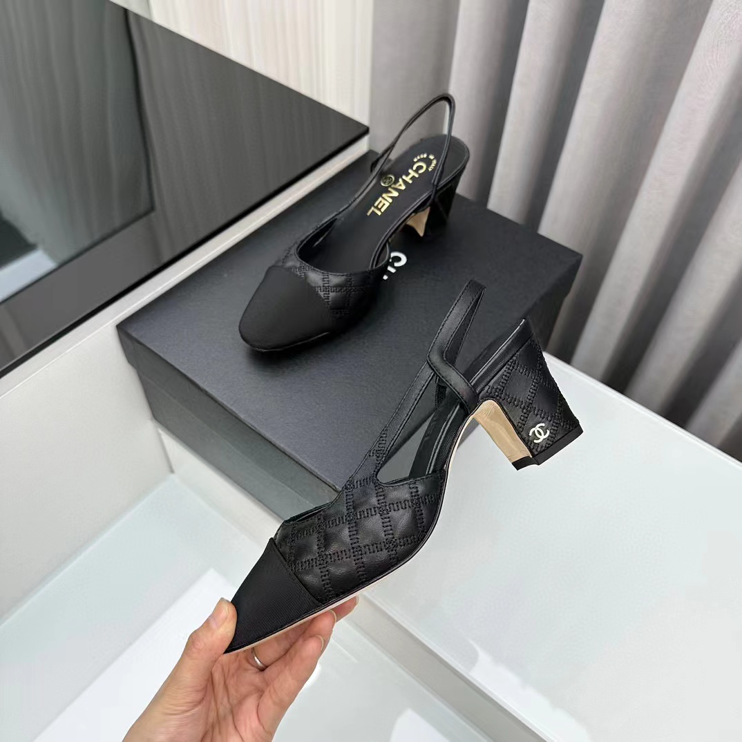 CHANE1 高品質slingback  ハイヒール【50％割引+送料無料】