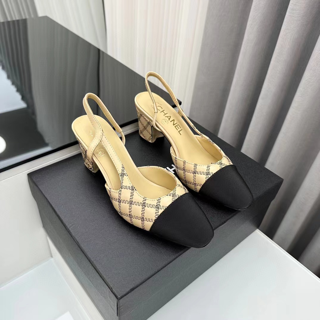 CHANE1 高品質slingback  ハイヒール【50％割引+送料無料】