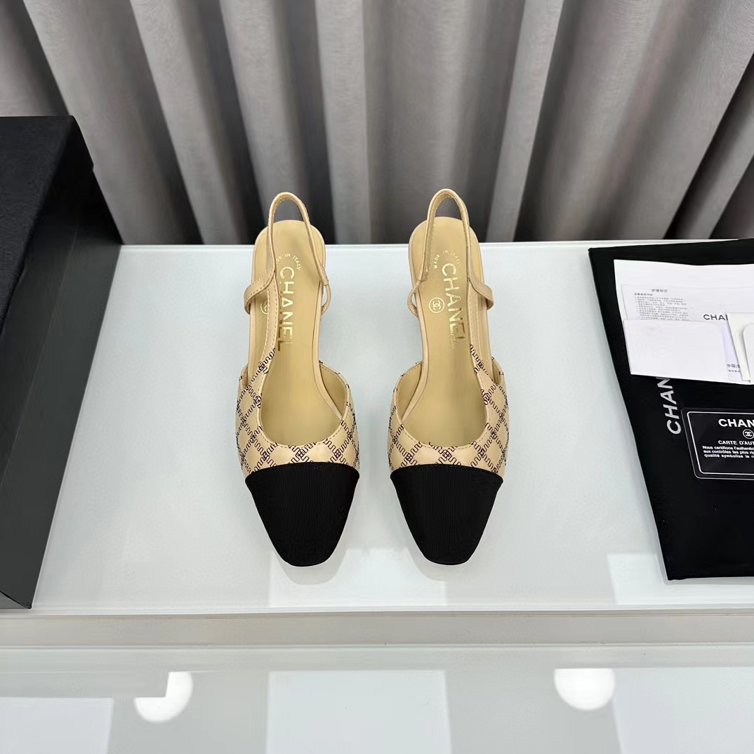 CHANE1 高品質slingback  ハイヒール【50％割引+送料無料】