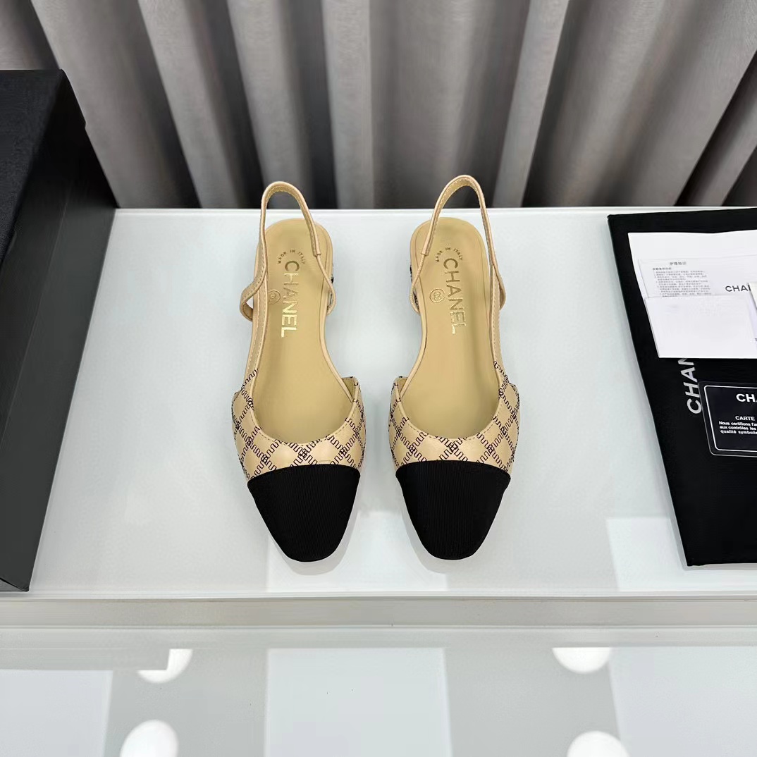 CHANE1 高品質slingback ぺたんこ靴【50％割引+送料無料】