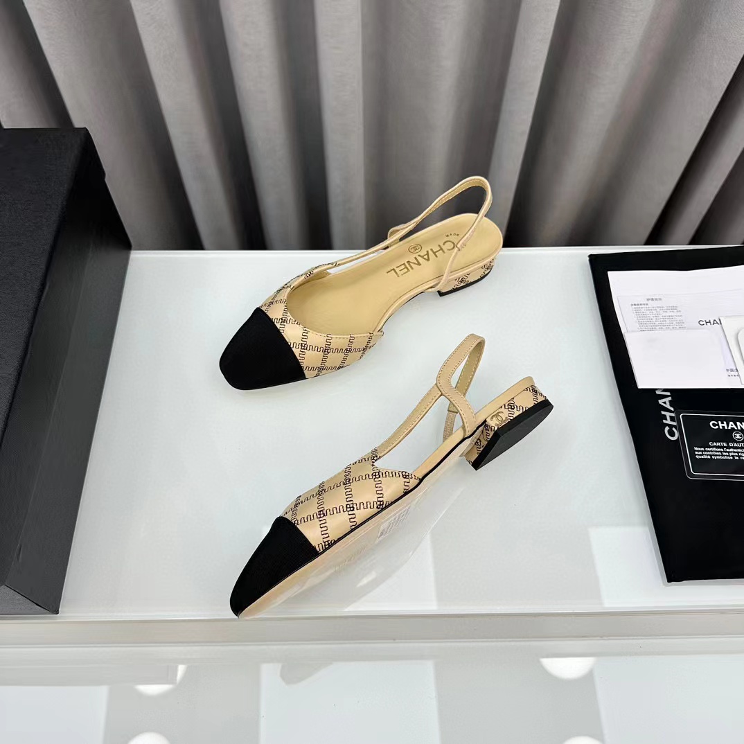 CHANE1 高品質slingback ぺたんこ靴【50％割引+送料無料】