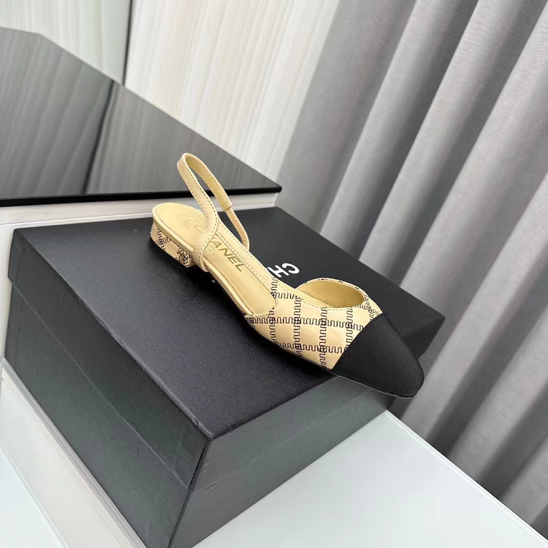 CHANE1 高品質slingback ぺたんこ靴【50％割引+送料無料】