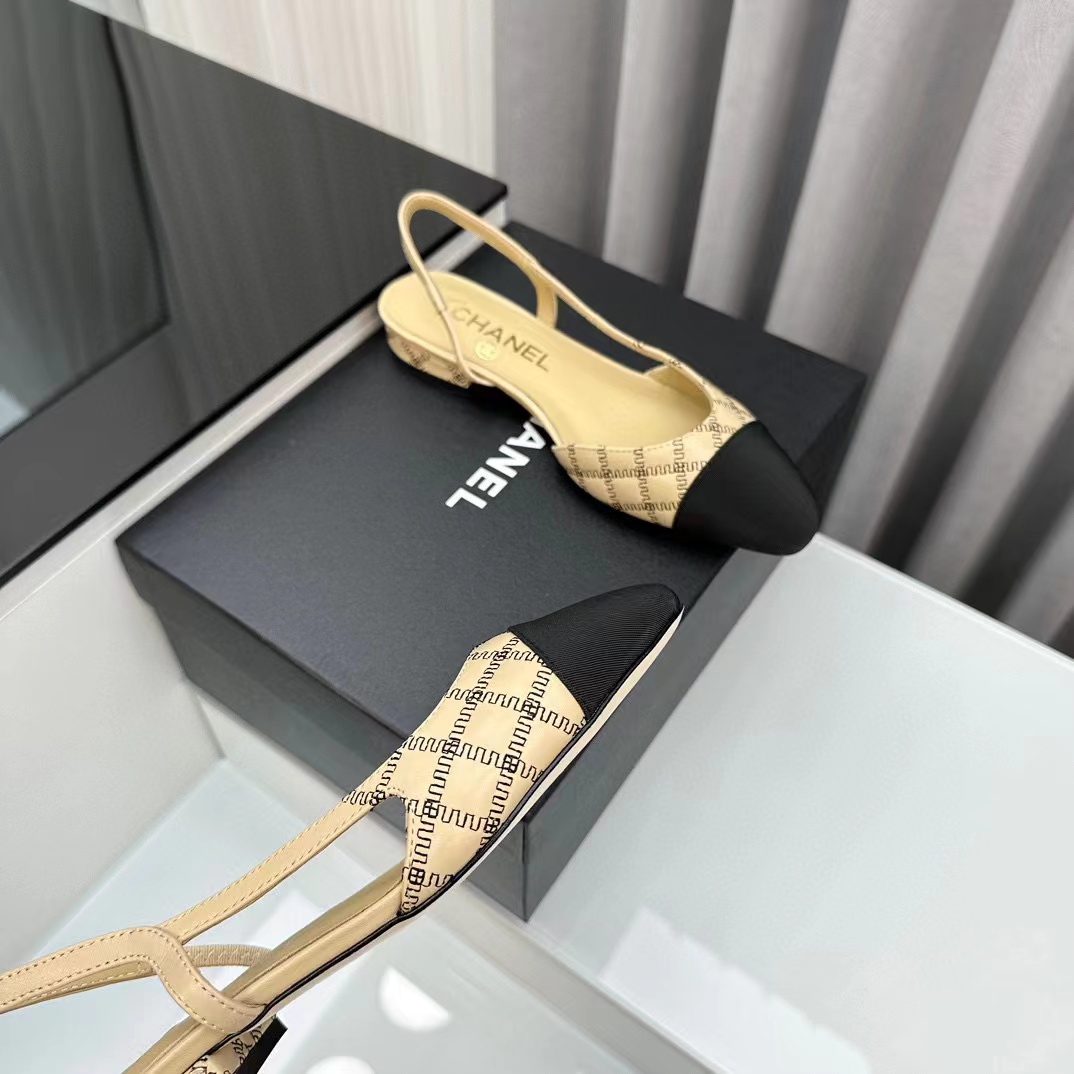 CHANE1 高品質slingback ぺたんこ靴【50％割引+送料無料】