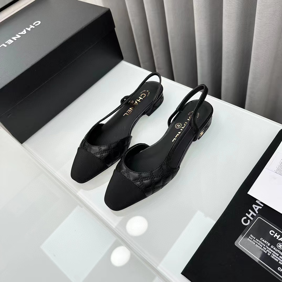 CHANE1 高品質slingback ぺたんこ靴【50％割引+送料無料】