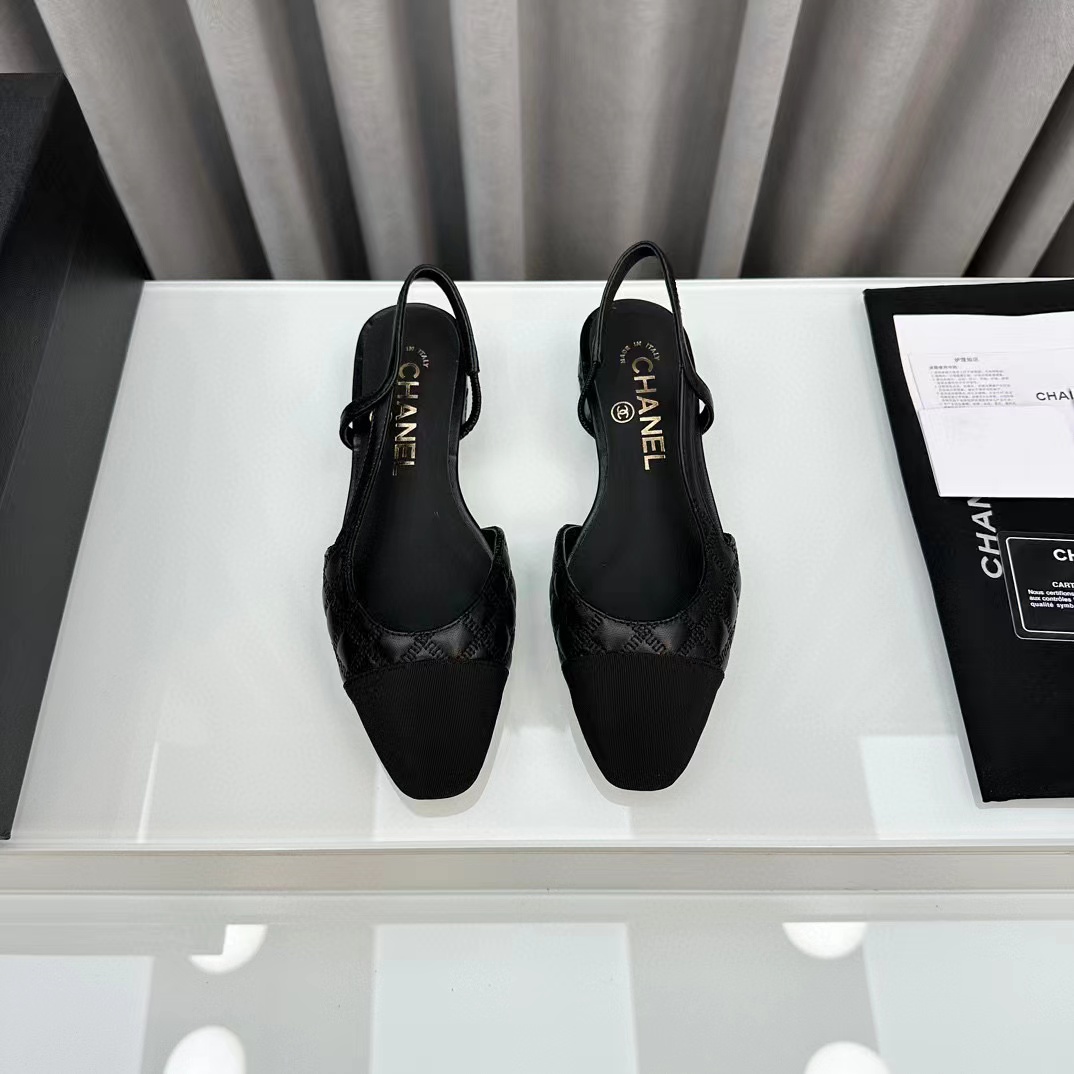 CHANE1 高品質slingback ぺたんこ靴【50％割引+送料無料】