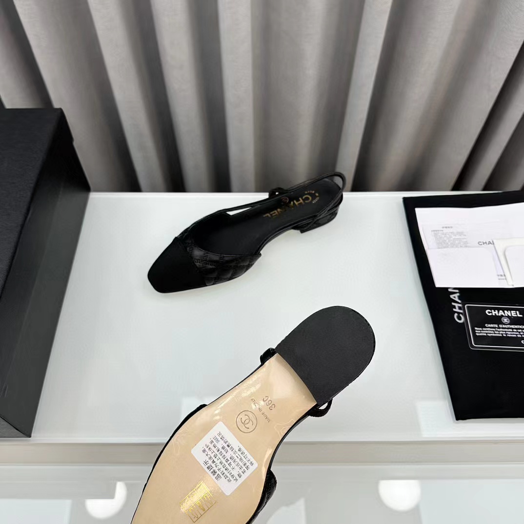 CHANE1 高品質slingback ぺたんこ靴【50％割引+送料無料】
