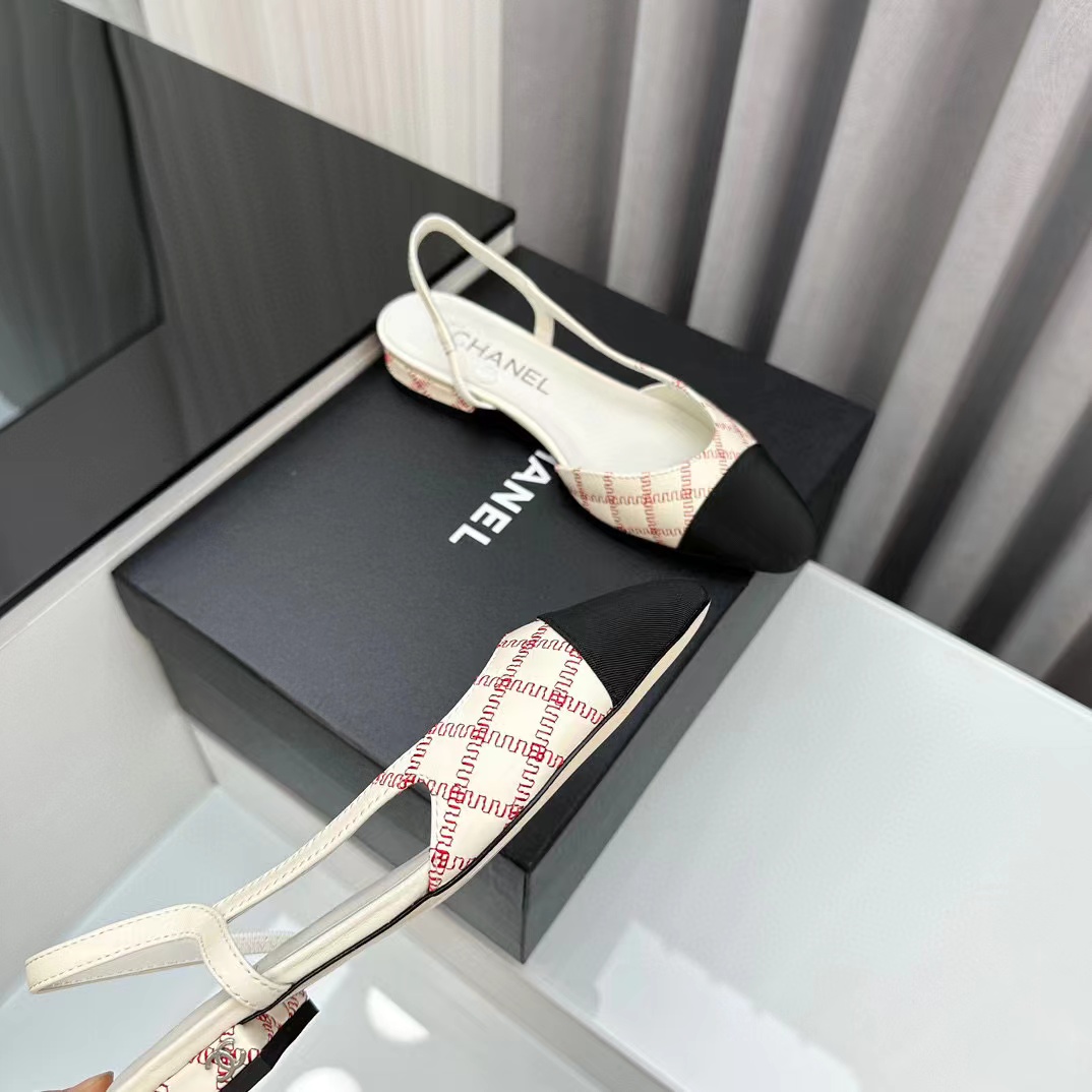 CHANE1 高品質slingback ぺたんこ靴【50％割引+送料無料】