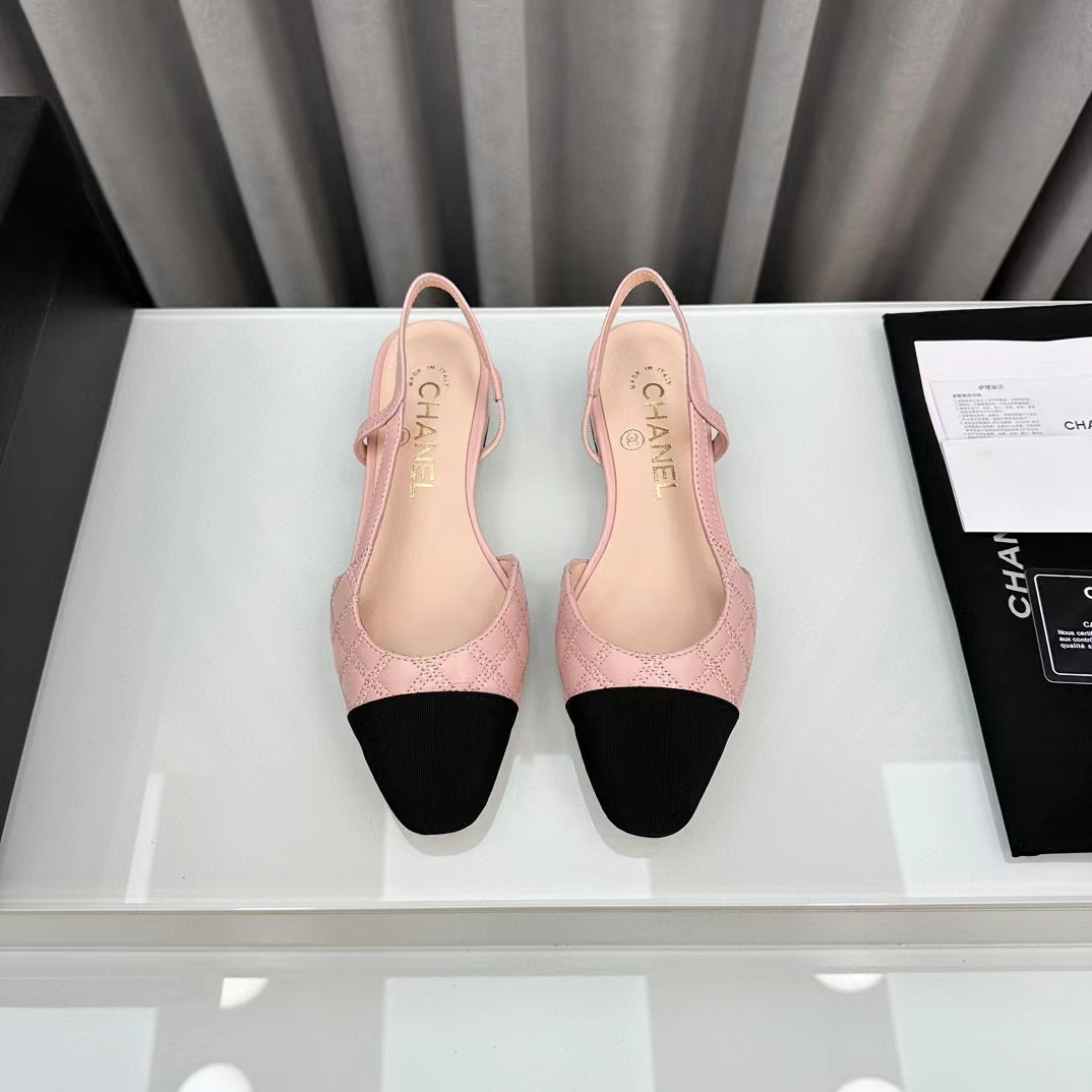 CHANE1 高品質slingback ぺたんこ靴【50％割引+送料無料】