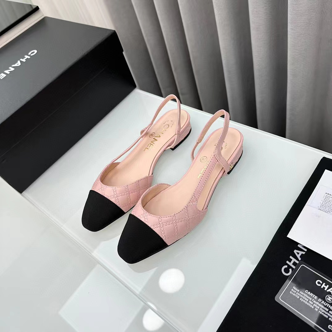CHANE1 高品質slingback ぺたんこ靴【50％割引+送料無料】