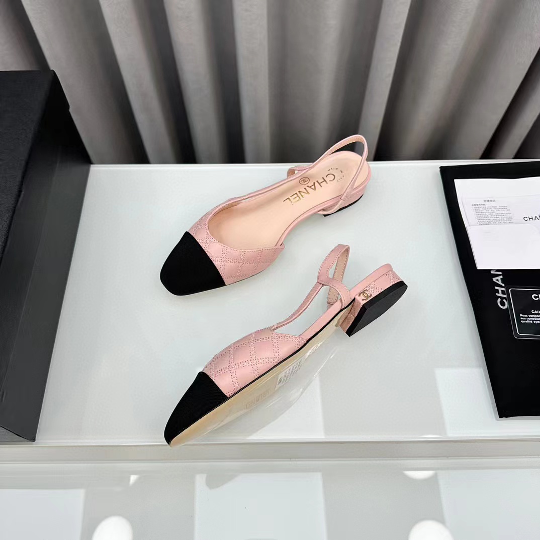 CHANE1 高品質slingback ぺたんこ靴【50％割引+送料無料】