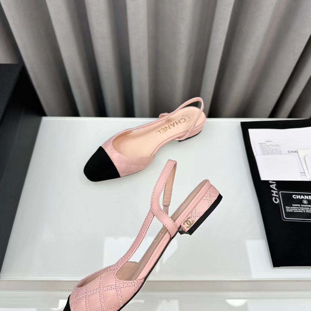 CHANE1 高品質slingback ぺたんこ靴【50％割引+送料無料】