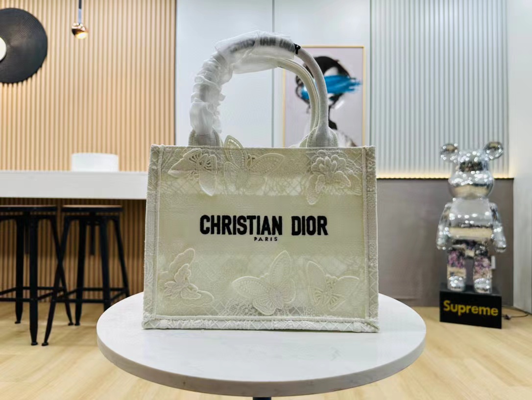 DI0R Book Tote  バタフライハンドバッグ【50％割引+送料無料】