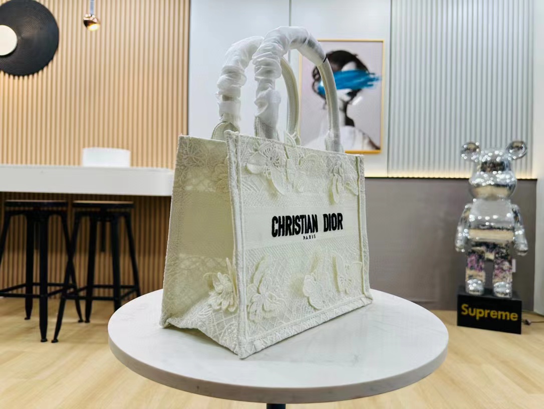 DI0R Book Tote  バタフライハンドバッグ【50％割引+送料無料】