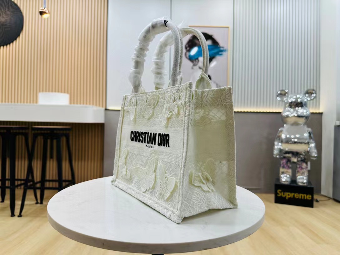 DI0R Book Tote  バタフライハンドバッグ【50％割引+送料無料】