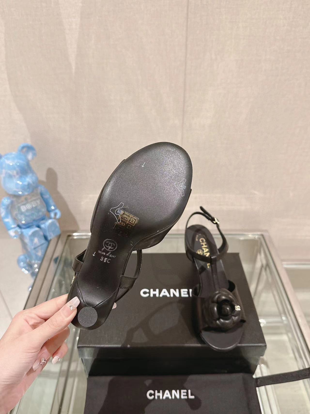 CHANE1 高品質カメリアハイヒールサンダル【50％割引+送料無料】