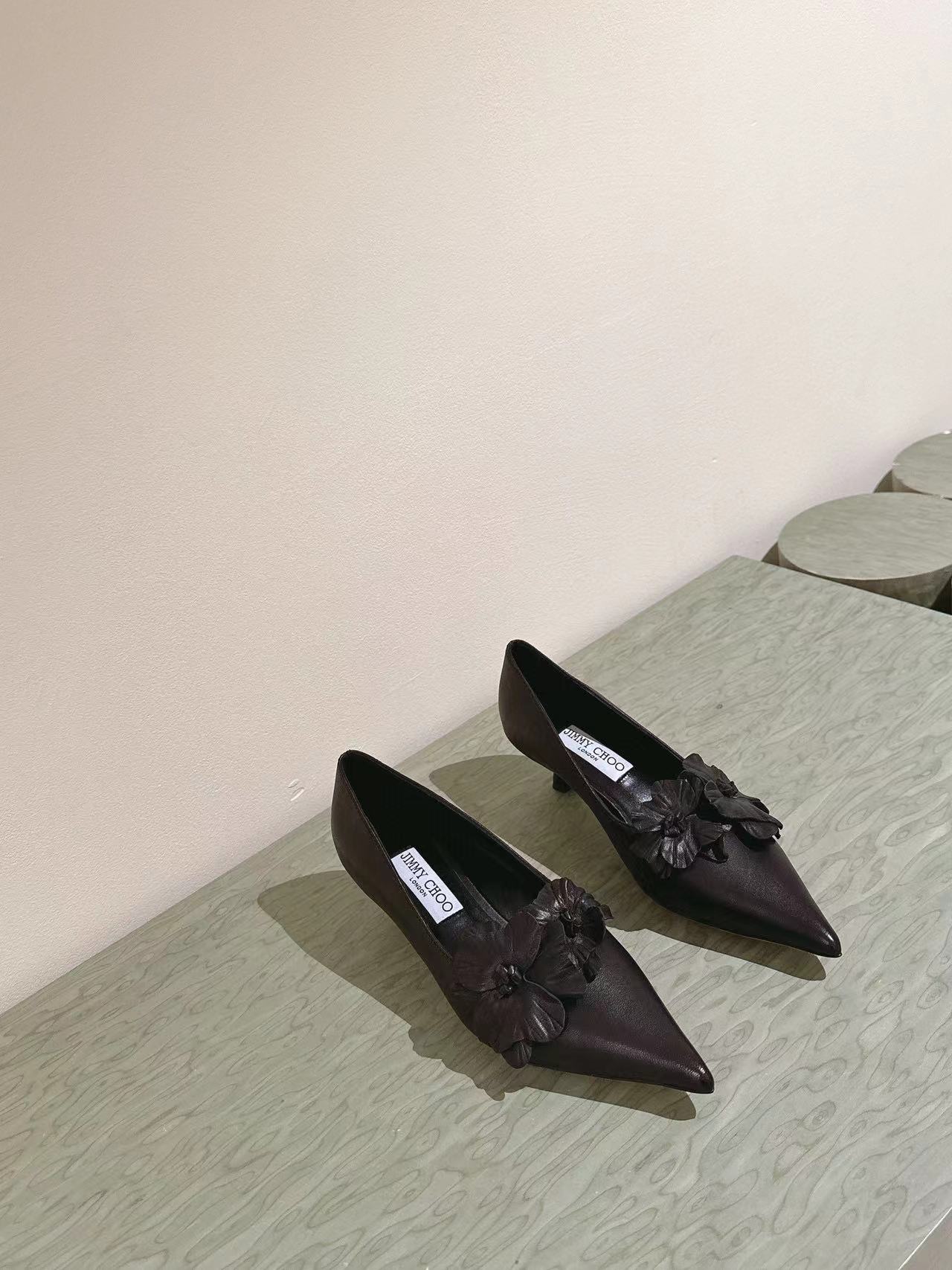 jimmycho0 高品質フラワーハイヒール【50％割引+送料無料】