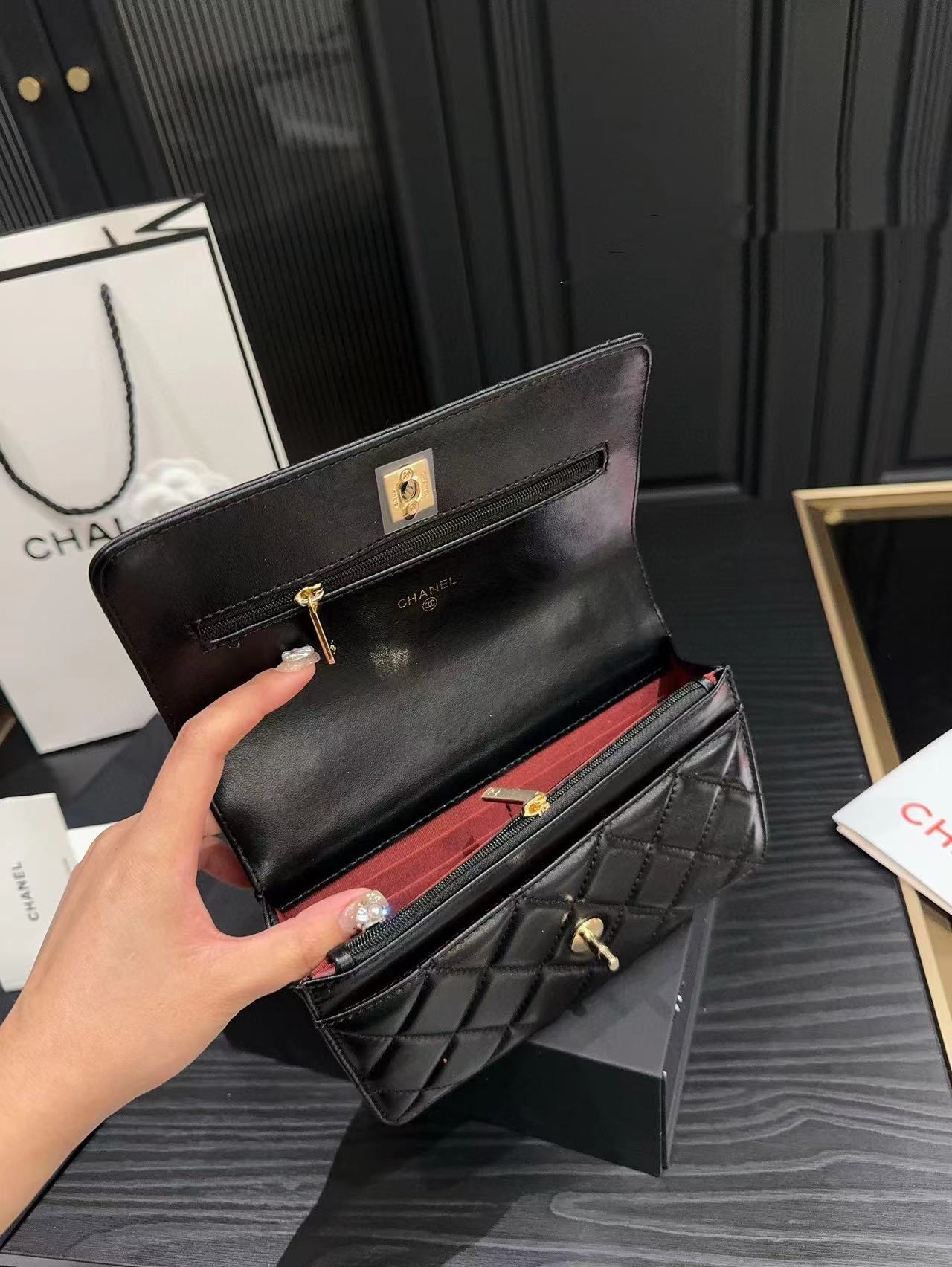 CHANE1 カメリアハンドルチェーンショルダークロスボディバッグ【50％割引+送料無料】