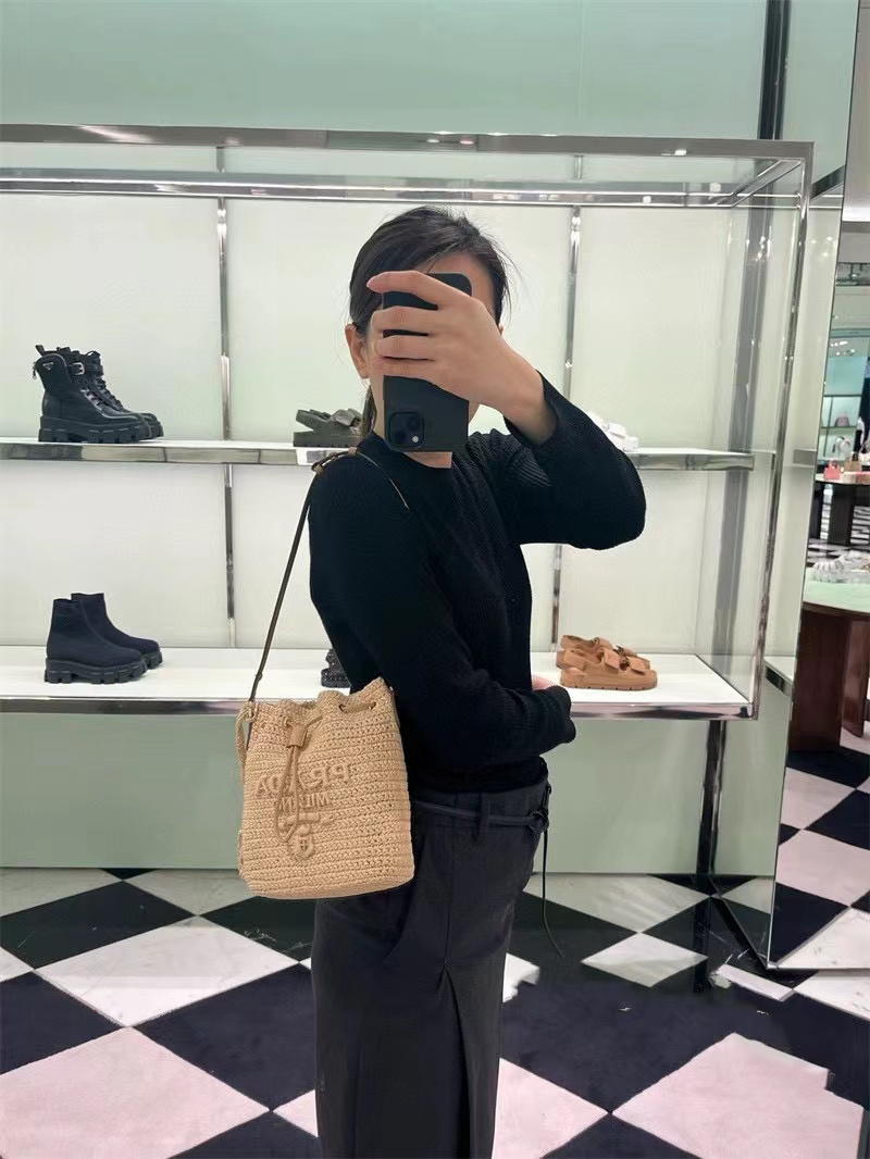 PR4DA  ストローバケツバッグ【50％割引+送料無料】