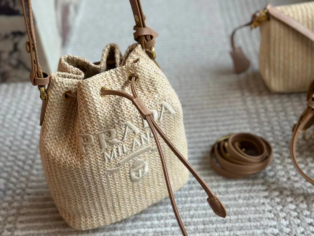 PR4DA  ストローバケツバッグ【50％割引+送料無料】