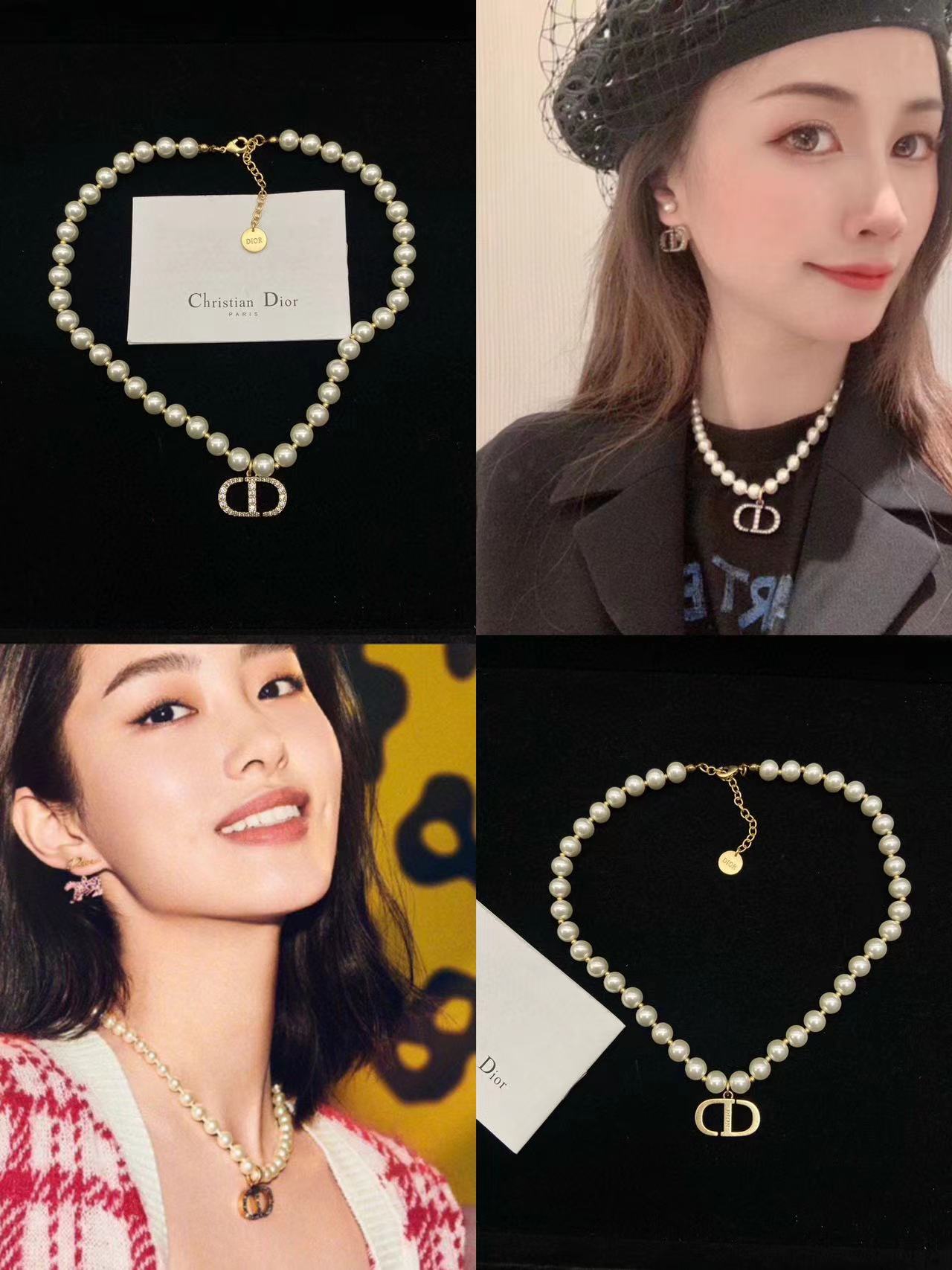 DI0R CD パールネックレス【50％割引+送料無料】