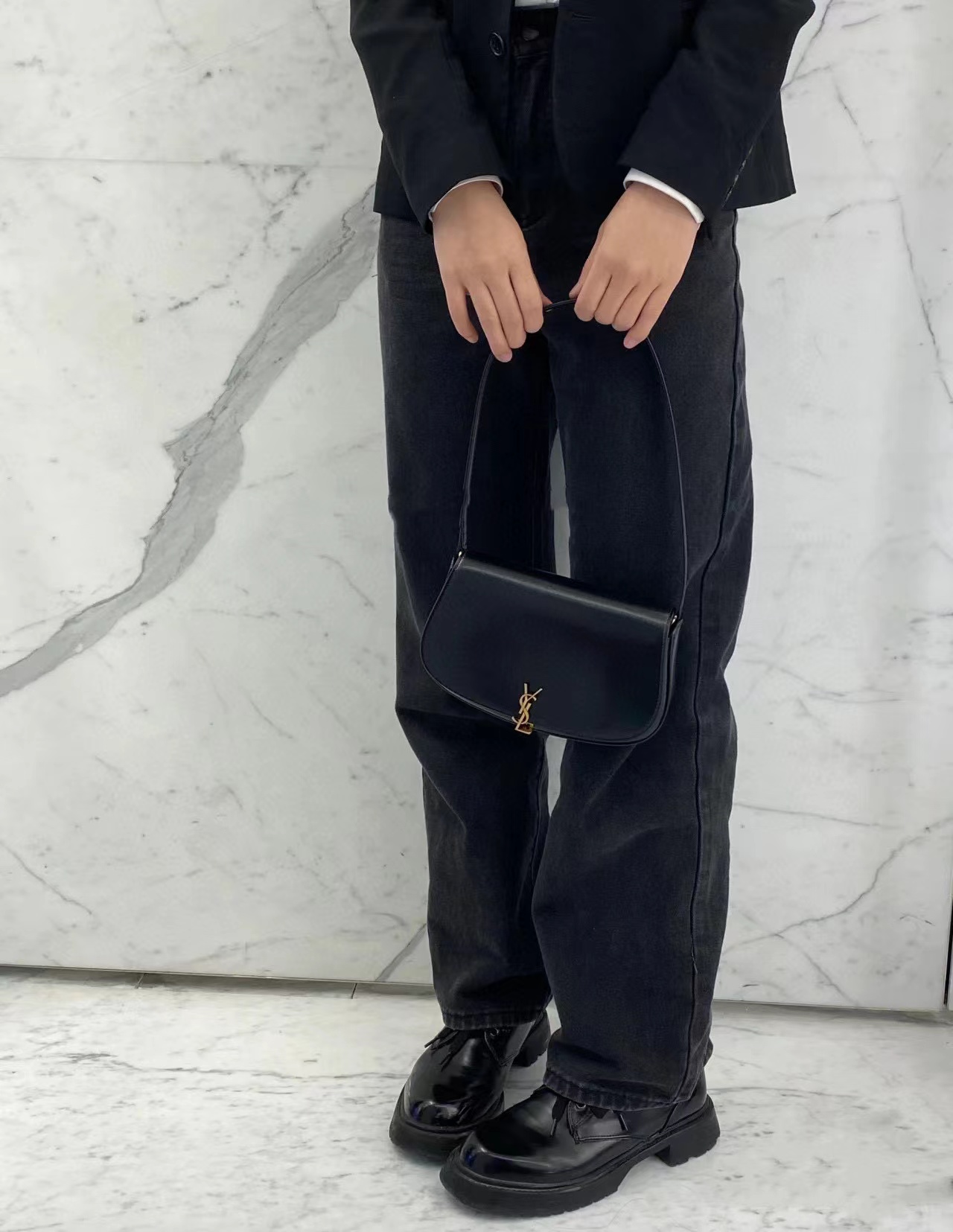 YSL  牛革脇下バッグ【50％割引+送料無料】
