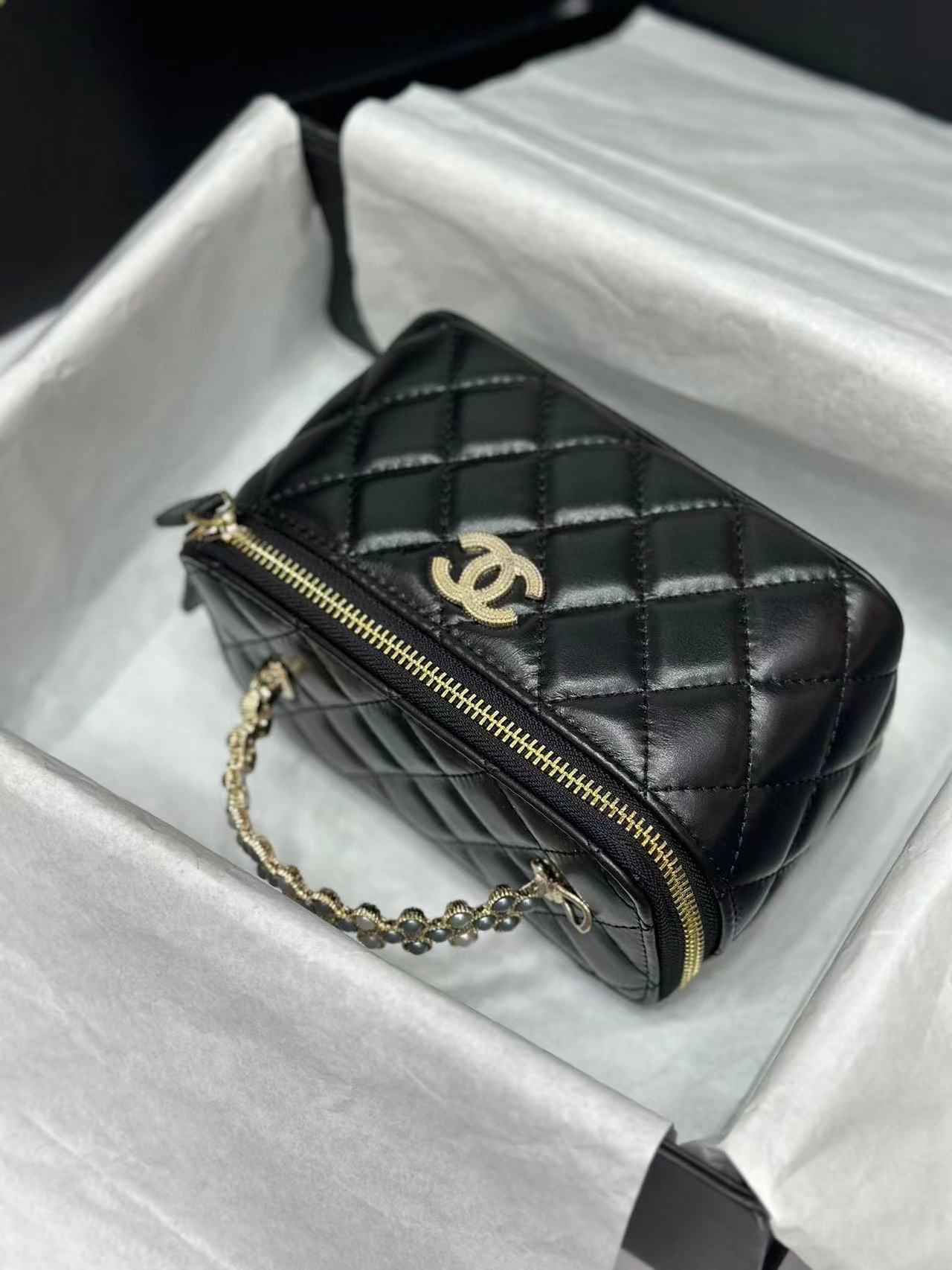 CHANE1 パールボックスハンドバッグ【50％割引+送料無料】