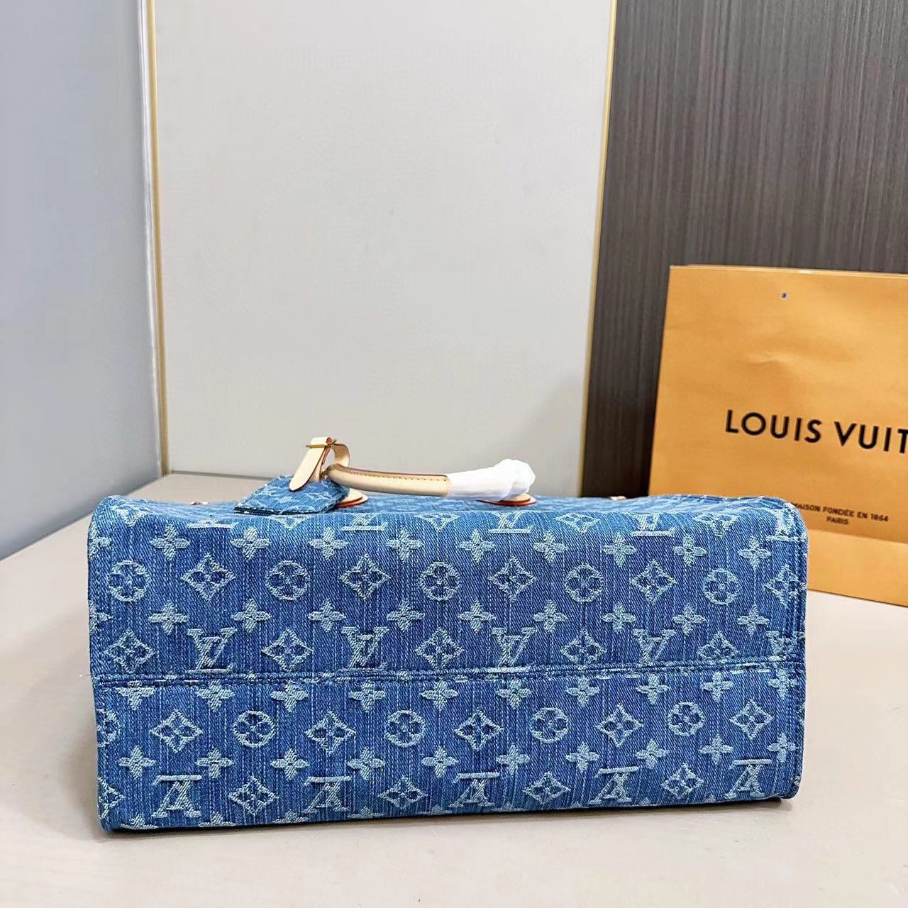LV  デニムショッピングバッグ【50％割引+送料無料】