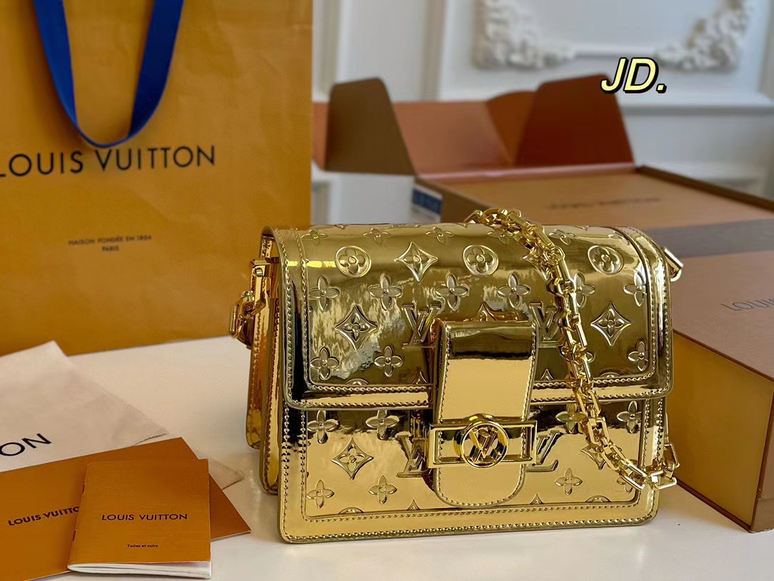 LV クラシックシリーズDauphine メタルチェーンバッグ【50％割引+送料無料】