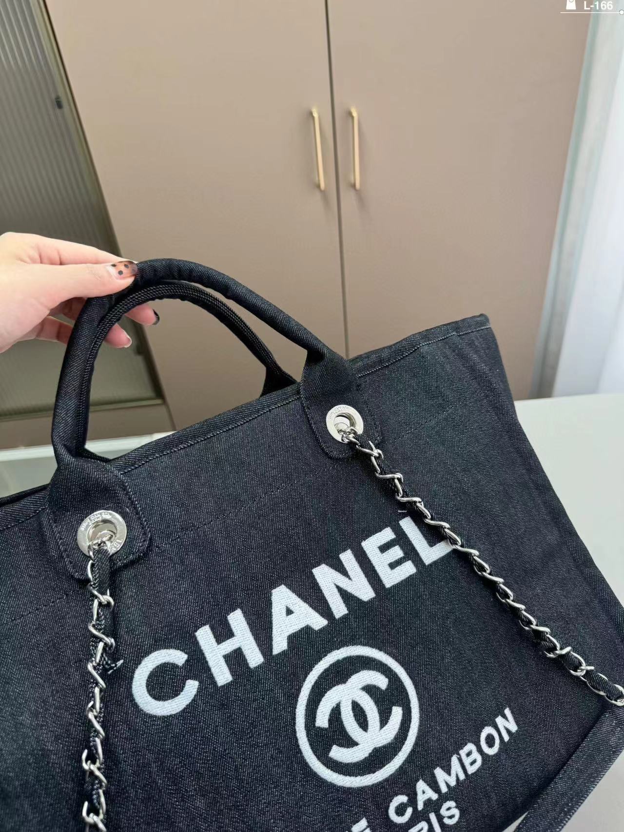 CHANE1 デニムビーチバッグ【50%割引+送料無料】