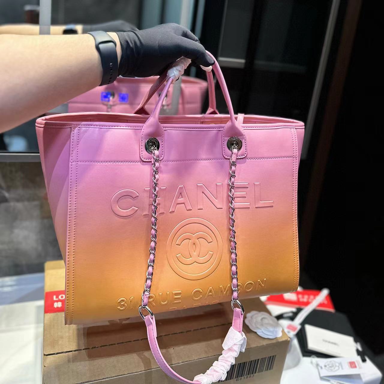 CHANE1  グラデーションビーチバッグ【50％割引+送料無料】