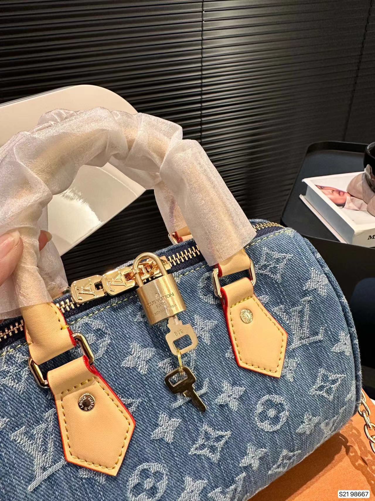 LV  デニム ハンドバッグ【50％割引+送料無料】