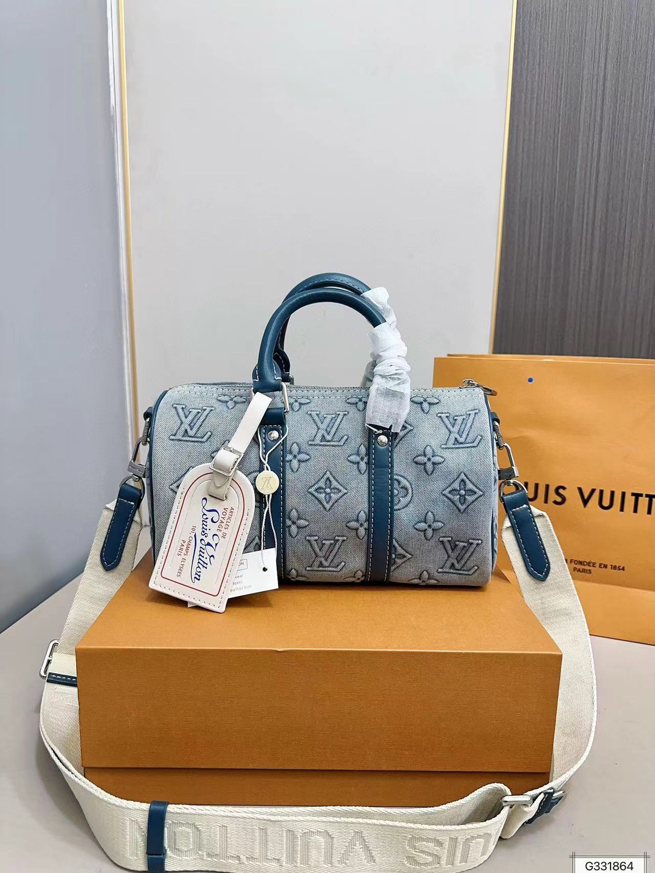 LV keepall デニムハンドバッグ【50％割引+送料無料】