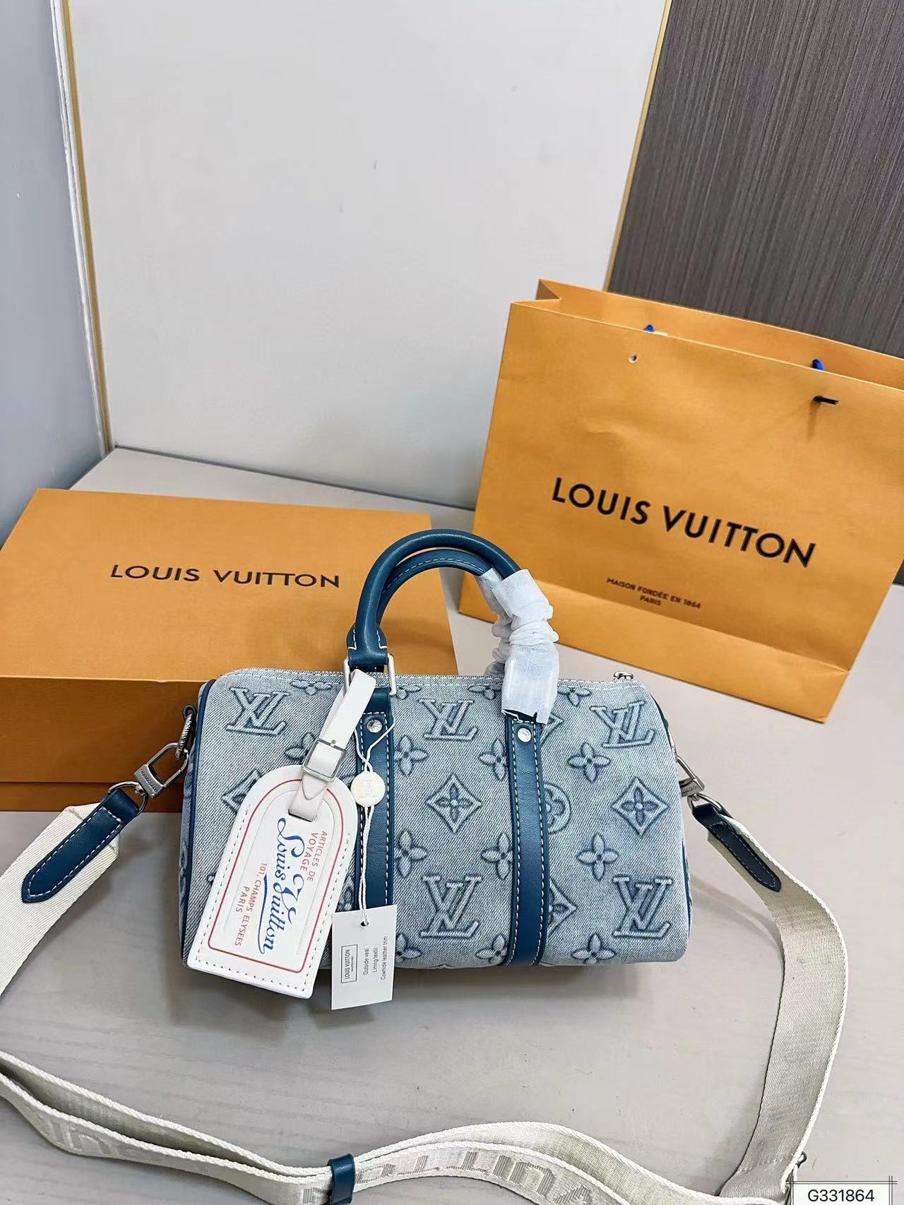 LV keepall デニムハンドバッグ【50％割引+送料無料】