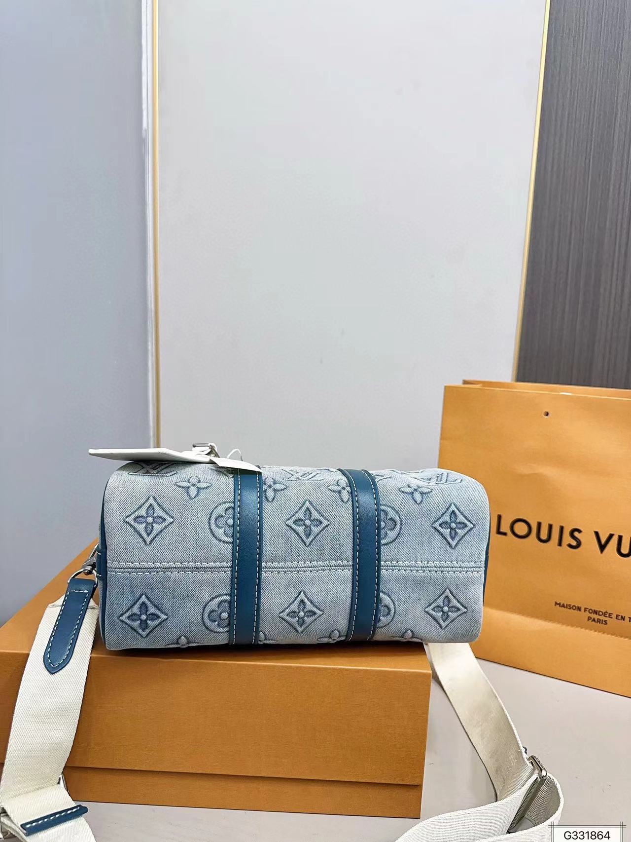 LV keepall デニムハンドバッグ【50％割引+送料無料】