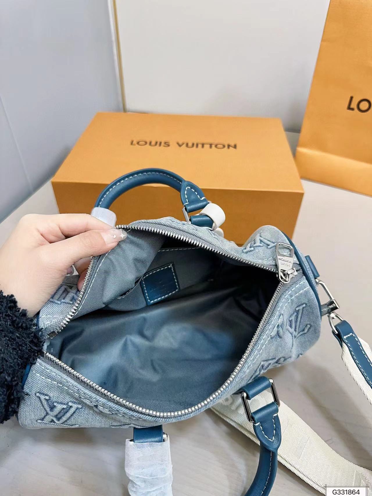 LV keepall デニムハンドバッグ【50％割引+送料無料】
