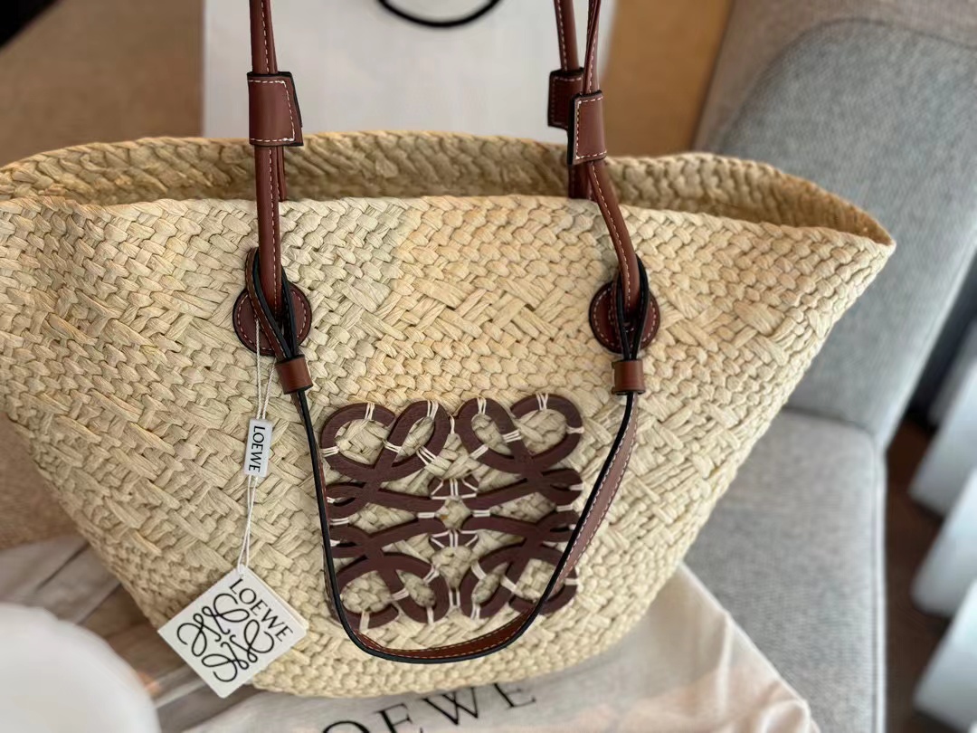 L0WEW アプリコットストローバッグ【50％割引+送料無料】