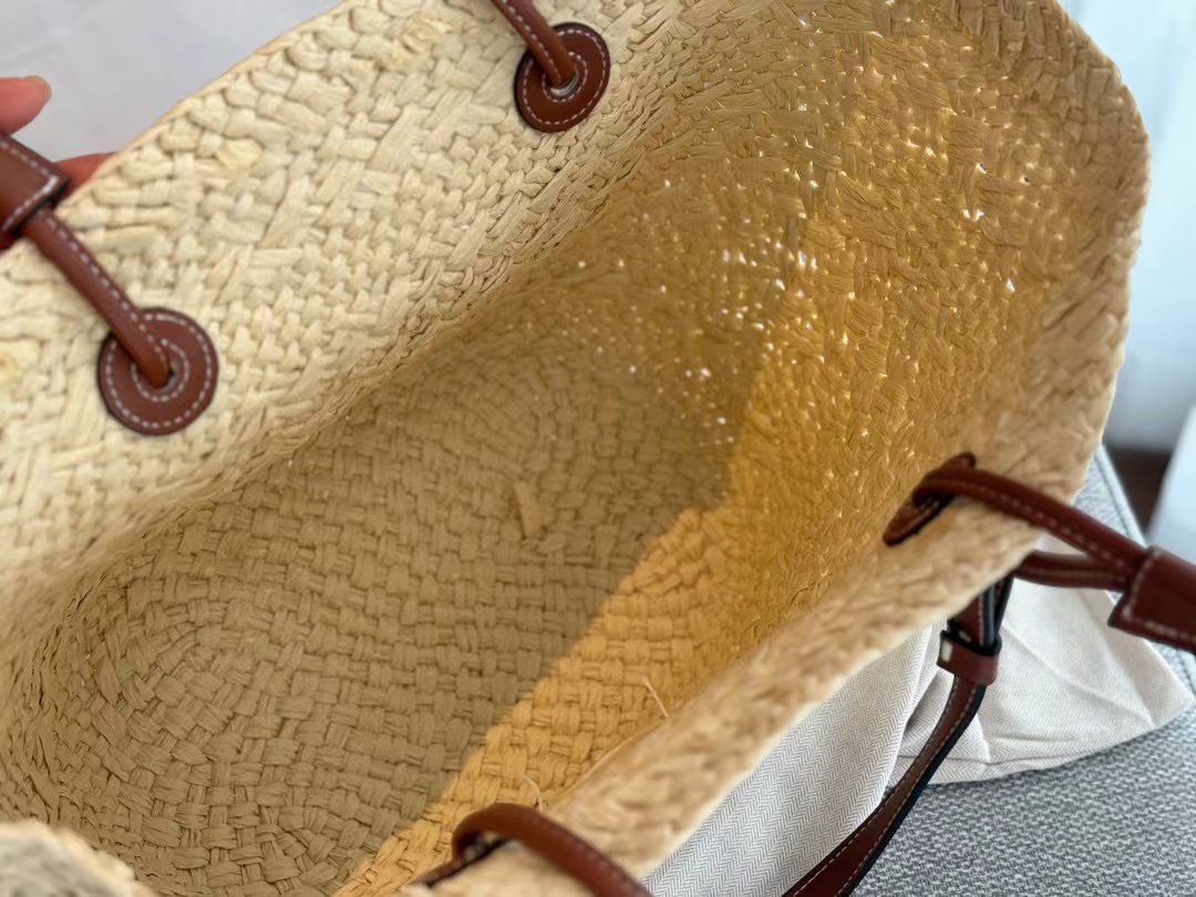 L0WEW アプリコットストローバッグ【50％割引+送料無料】