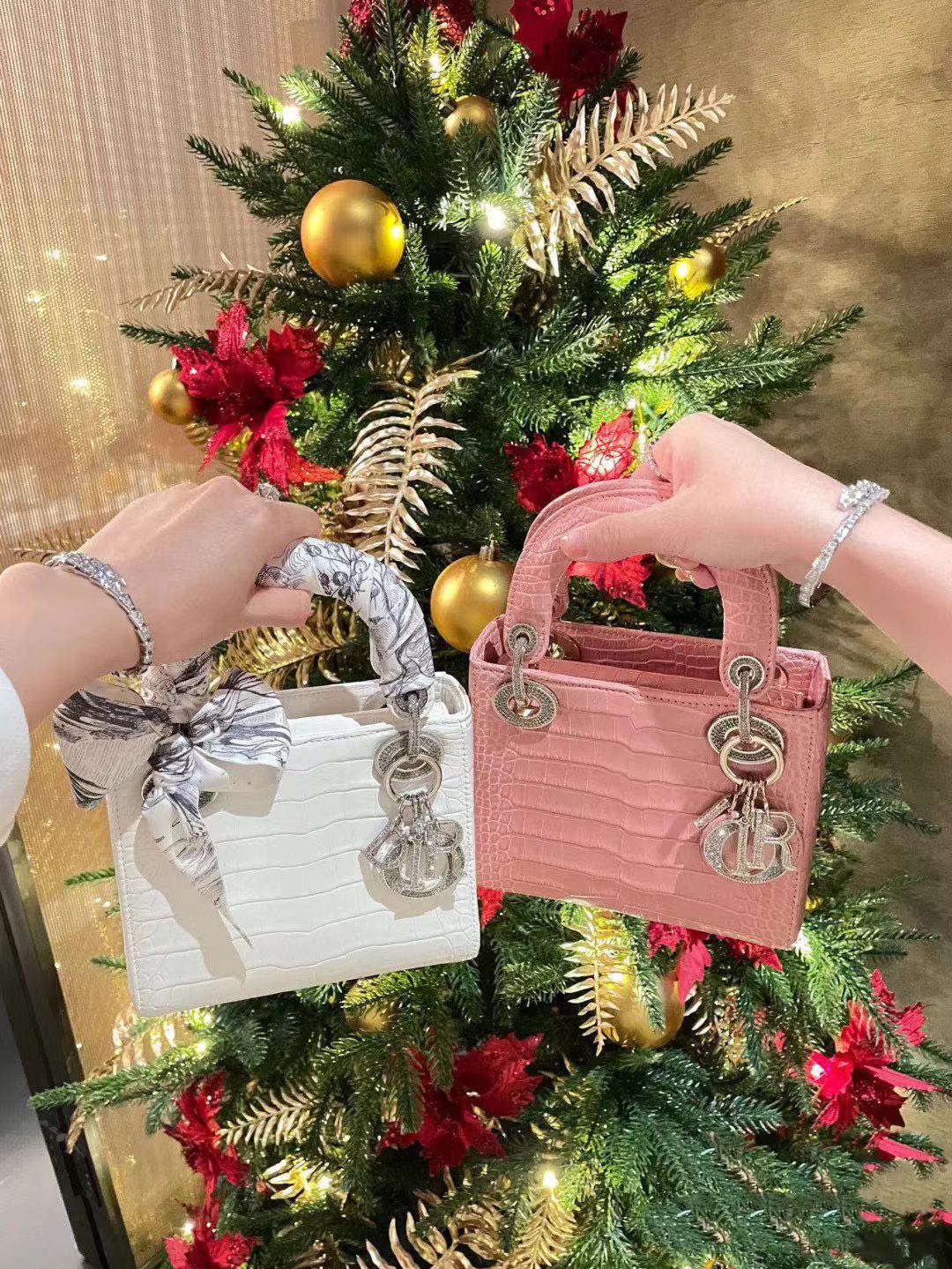 DI0R Lady クロコダイルプリント ハンドバッグ【50％割引+送料無料】