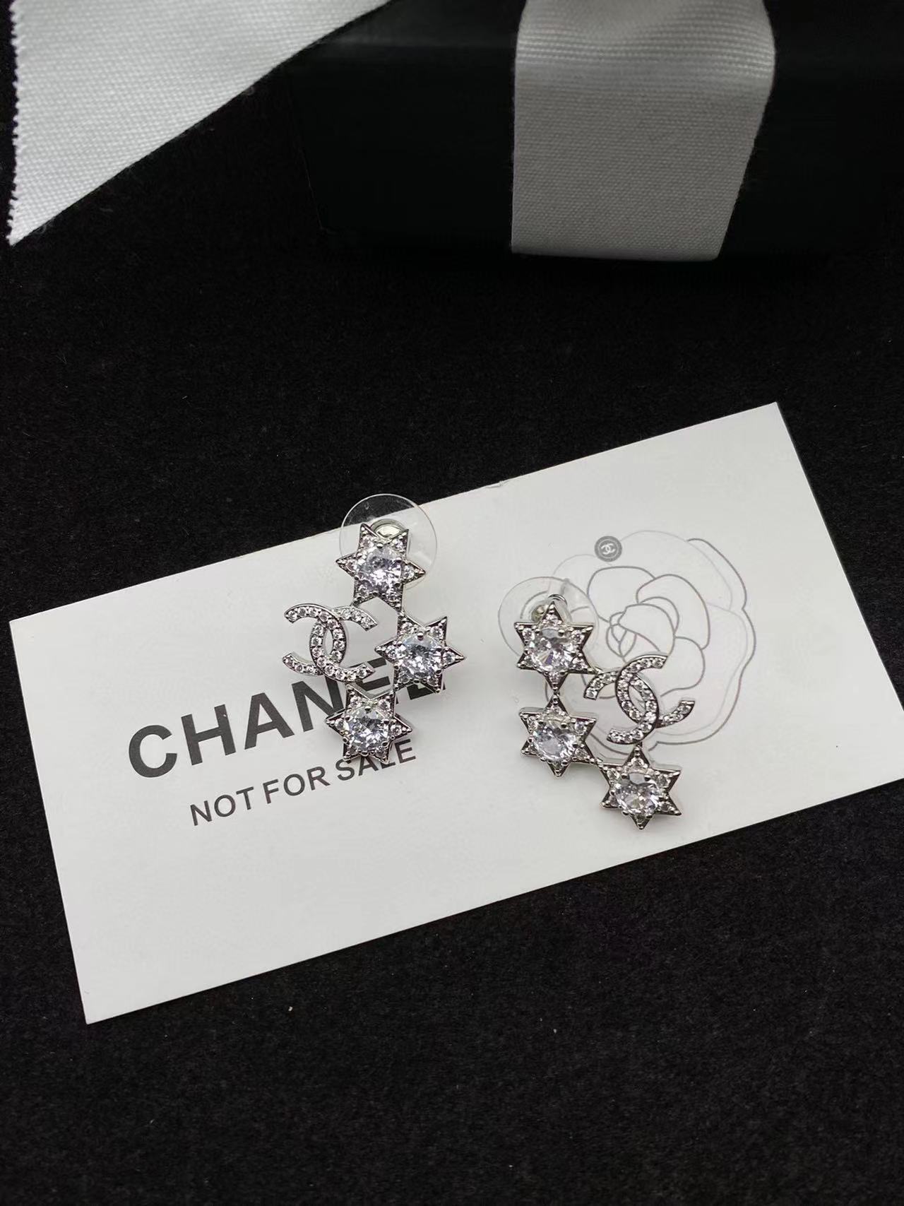 CHANE1 スター ダイヤモンド イヤリング【 50％割引+送料無料】