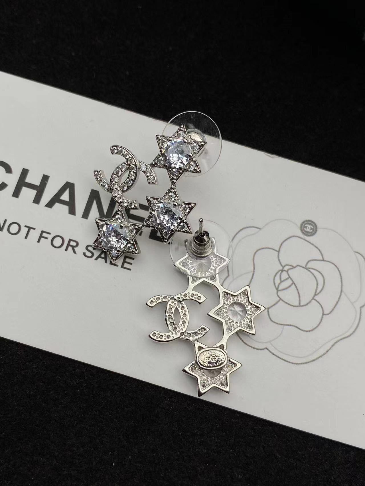 CHANE1 スター ダイヤモンド イヤリング【 50％割引+送料無料】