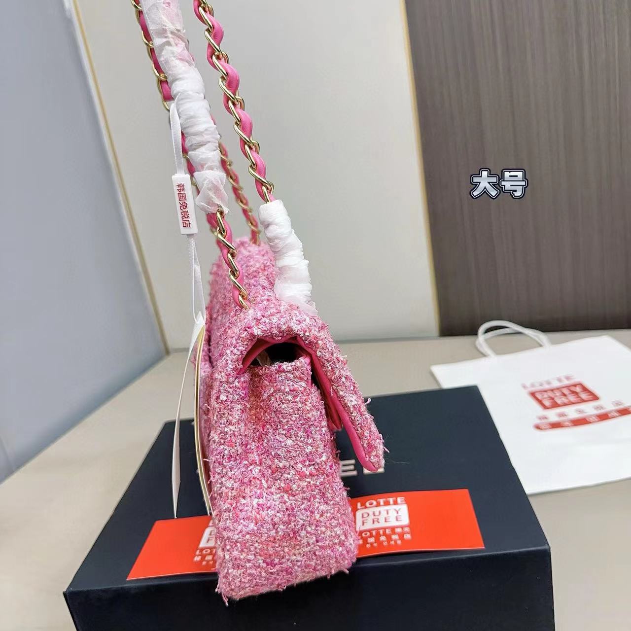 CHANE1 CF チェーンウール ショルダー クロスボディバッグ【50％割引+送料無料】