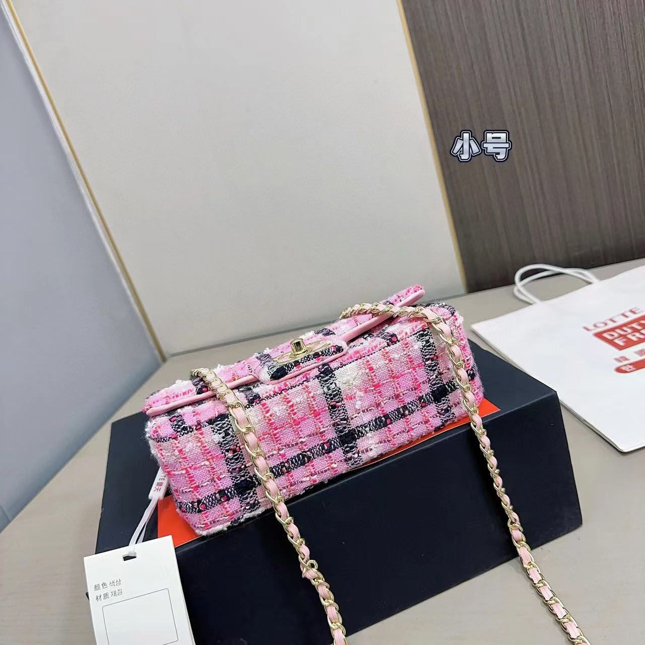 CHANE1 CF チェーンショルダー クロスボディバッグ K【50％割引+送料無料】