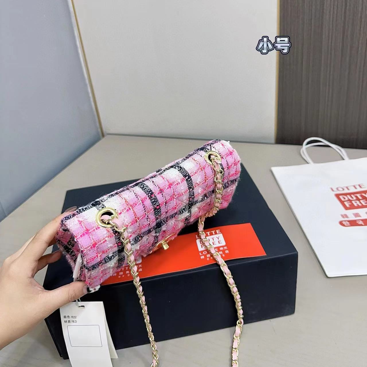 CHANE1 CF チェーンショルダー クロスボディバッグ K【50％割引+送料無料】