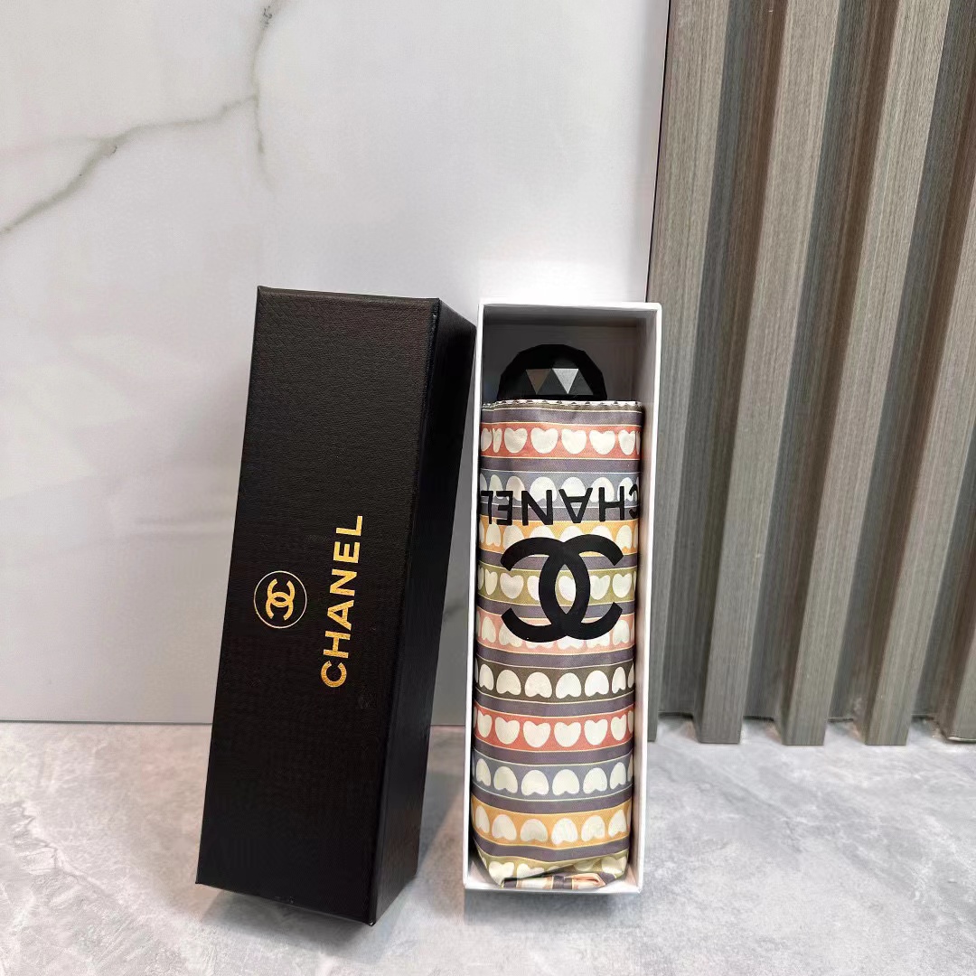 CHANE1 総プリントピーチハート折りたたみ傘【50％割引+送料無料】