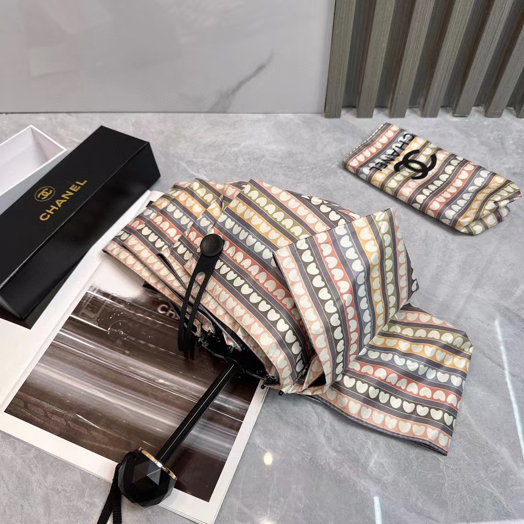 CHANE1 総プリントピーチハート折りたたみ傘【50％割引+送料無料】