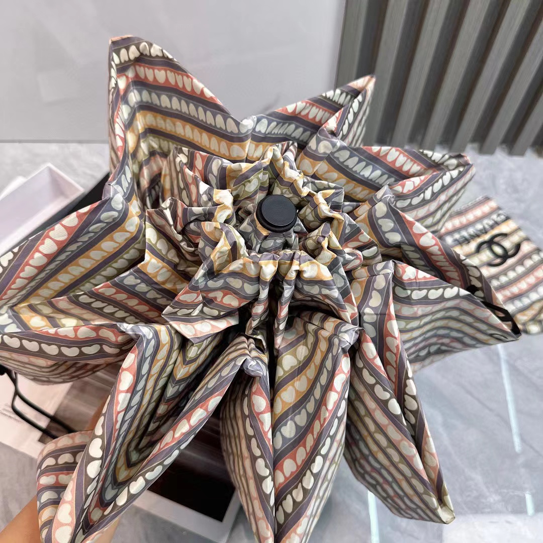 CHANE1 総プリントピーチハート折りたたみ傘【50％割引+送料無料】