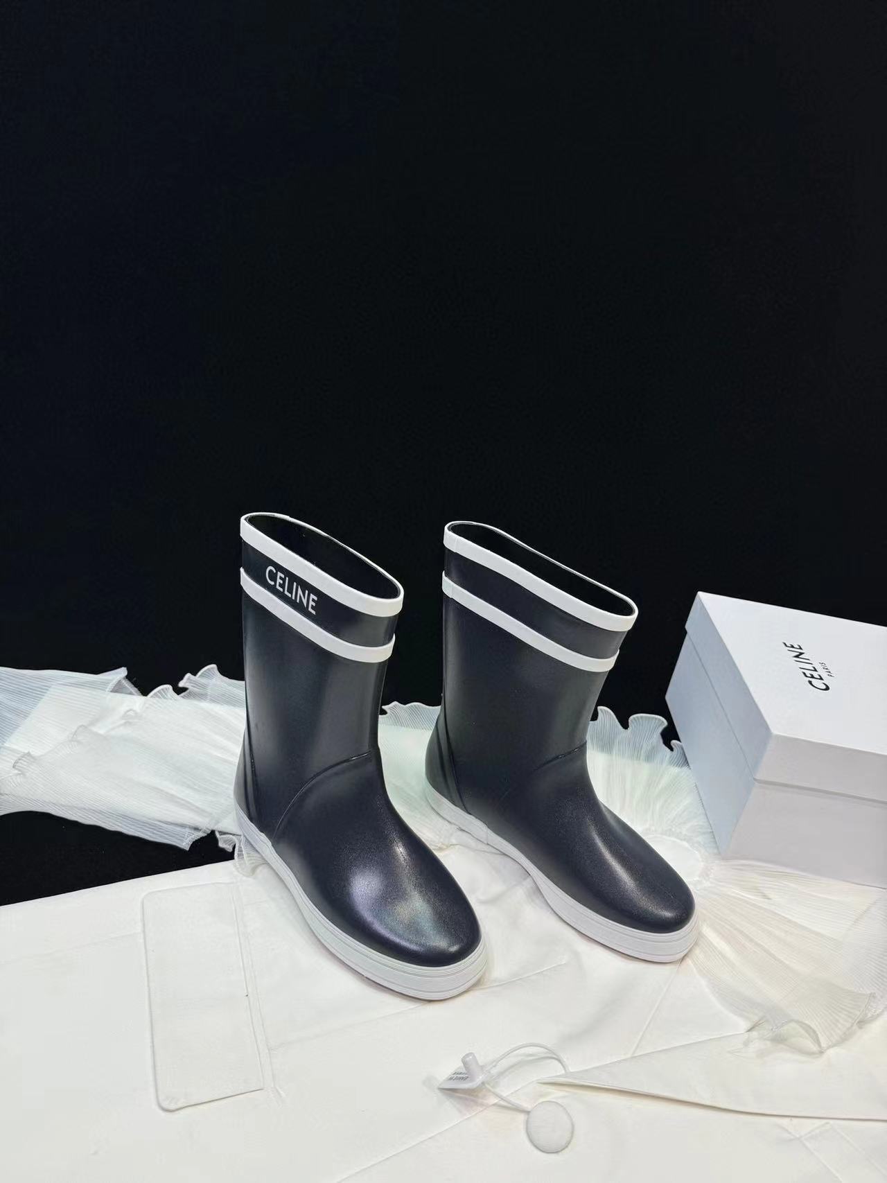 CEL1NE 高品質シンプルレインブーツ【50％割引+送料無料】